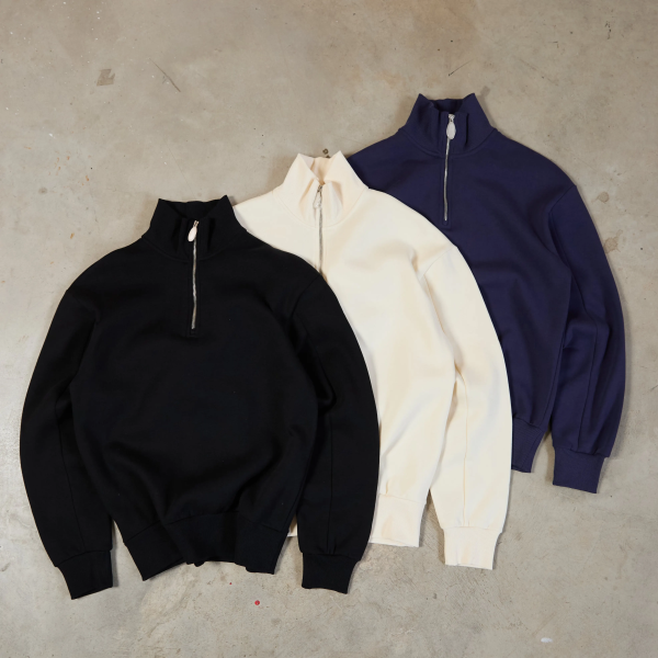Hoody Custom Heavyweight Mock Neck Sweatshirt with Zipper Quarter Zip Blank Plain Sweatshirts for Manufacturer