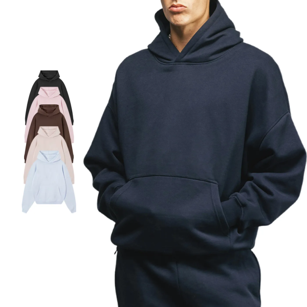 Hoody Custom Design Pullover Hoodies Cotton Polyester Thick Fleece Boxy Hoodies Streetwear Mens Hoodies Sweatshirts