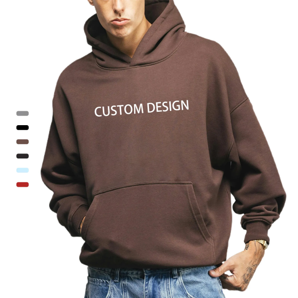 Hoody Streetwear High Quality Mens Hoodies Sweatshirts Fleece Oversized Custom Design Drop Shoulder Hoodie Fleece