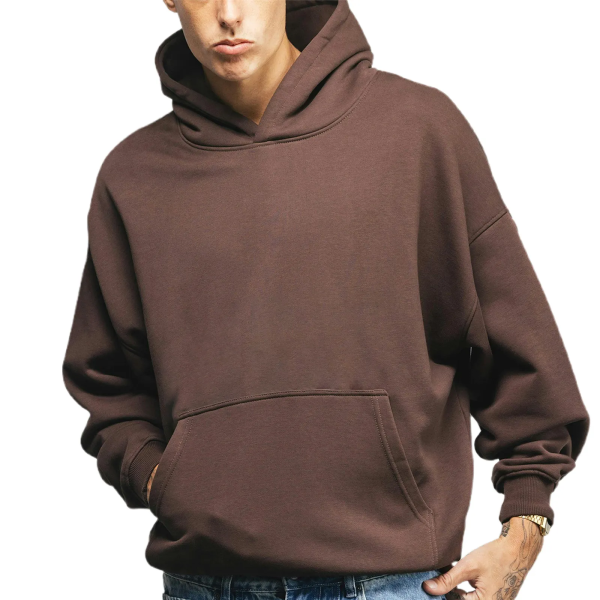 Hoody Streetwear High Quality Mens Hoodies Sweatshirts Fleece Oversized Custom Design Drop Shoulder Hoodie Fleece - 图片 2