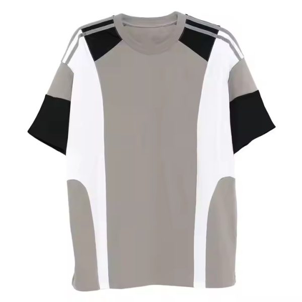 Hoody Custom Design Mens Crew Neck T Shirts Stitched Contrast Color Streetwear Tee Shirts Oversized Custom logo T Shirt Manufacturer - 图片 3