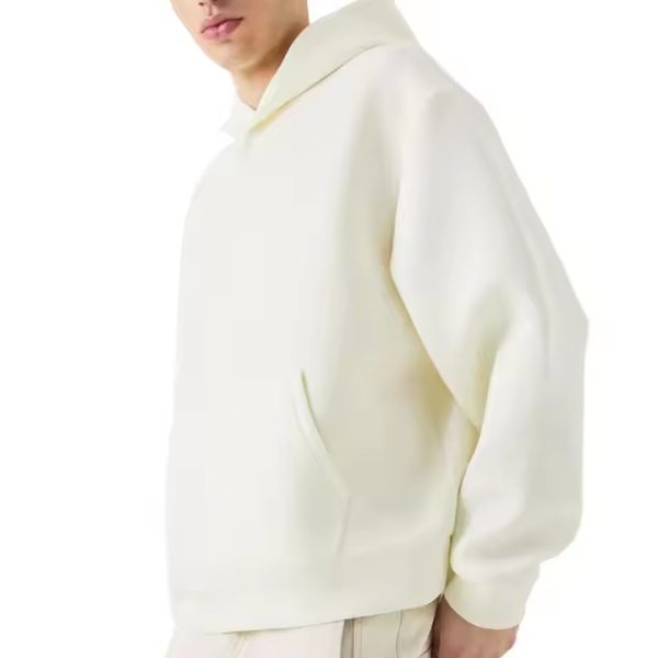 Hoody No String Hoodies Sweatshirts Custom Heavy GSM Fleece Cropped Pullover Hoodies Blank Drop Shoulder High Quality Hooded Hoodie - 图片 2