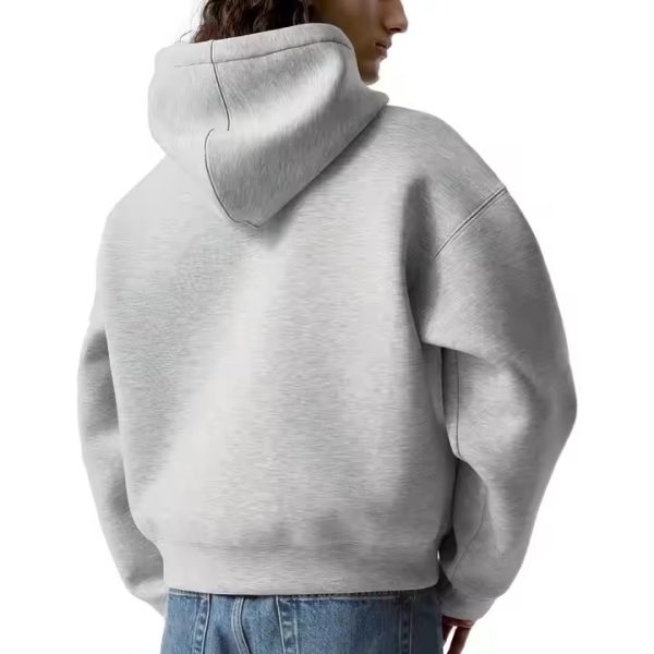 Hoody Thick Pullover Blank Zip up Hoodies Sweatshirts Cropped Heavyweight Boxy Zip Hoodie High Quality Custom logo Hoodies Factory - 图片 3